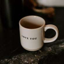 Load image into Gallery viewer, Love You 14oz. Stoneware Coffee Mug
