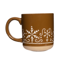 Load image into Gallery viewer, Gingerbread 14oz. Stoneware Coffee Mug
