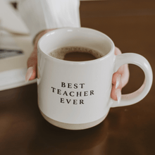 Load image into Gallery viewer, Best Teacher Ever 14oz. Stoneware Coffee Mug
