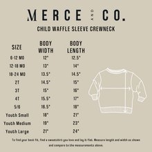 Load image into Gallery viewer, Mama&#39;s Boy Waffle Sleeve Crewneck
