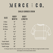 Load image into Gallery viewer, Mama&#39;s Coffee Date Embroidered Corded Crewneck -  Latte
