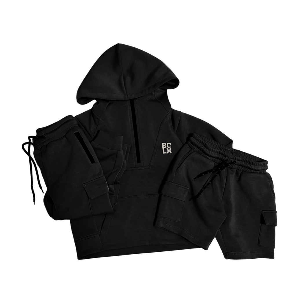 LUXE Half-Zip Sweatshirt (Onyx)