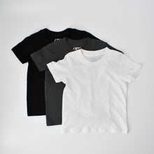 Load image into Gallery viewer, 3-PACK RAD NEUTRALS 100% ORGANIC COTTON TEES - MONOCHROME

