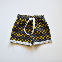 Load image into Gallery viewer, CHECK &#39;YA LATER SHORTS - BLACK/GOLD
