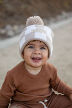 Load image into Gallery viewer, TAN CHECKERED BEANIE
