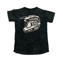 Load image into Gallery viewer, FACTORY RACING BLACK ACID WASH TEE (pre-order)
