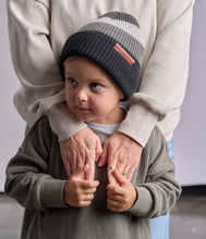 Load image into Gallery viewer, Chunky Knit Beanie - Block Stripe
