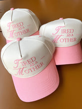 Load image into Gallery viewer, Tired As A Mother. Vintage Trucker Hat
