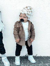 Load image into Gallery viewer, Ridge Beanie — Mocha Check
