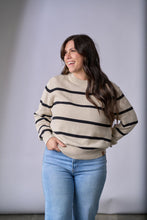 Load image into Gallery viewer, Women&#39;s Knit Sweater - Pinstripe
