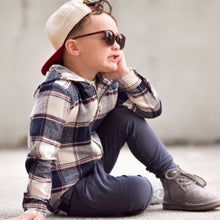 Load image into Gallery viewer, PLAID HOODIE - PACIFIC
