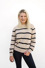 Load image into Gallery viewer, Women&#39;s Knit Sweater - Pinstripe
