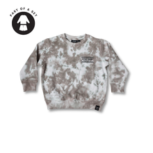 Load image into Gallery viewer, STAY RAD TIE-DYE CREWNECK // TAUPE (coming soon)
