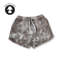 Load image into Gallery viewer, COTTON TIE-DYE SHORTS // TAUPE (coming soon)
