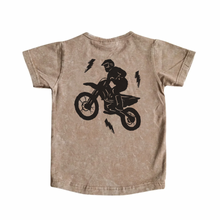 Load image into Gallery viewer, TAUPE FULL THROTTLE ACID WASH TEE (pre-order)
