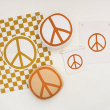 Load image into Gallery viewer, checkered peace sign banner
