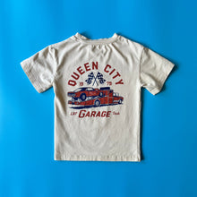 Load image into Gallery viewer, QUEEN CITY GARAGE TEE - VINTAGE CREAM
