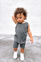 Load image into Gallery viewer, Acid Wash Ribbed Short - Black
