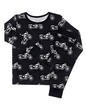 Load image into Gallery viewer, Bamboo Two Piece Set | Born to Ride Black
