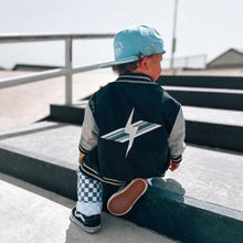 Load image into Gallery viewer, KIDS WATERPROOF LETTERMAN JACKET - OLD SCHOOL
