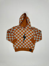 Load image into Gallery viewer, THE CHECKERED SPARK HOODIE - PUMPKIN
