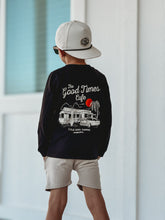 Load image into Gallery viewer, THE GOOD TIMES CAFE LONG SLEEVE - SOLID BLACK
