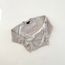 Load image into Gallery viewer, Bubs Signature Waffle Sleeve Crewneck - Warm Sand
