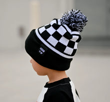 Load image into Gallery viewer, Black Check Beanie
