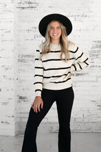 Load image into Gallery viewer, Women&#39;s Knit Sweater - Pinstripe
