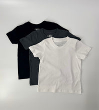 Load image into Gallery viewer, 3-PACK RAD NEUTRALS 100% ORGANIC COTTON TEES - MONOCHROME
