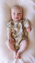 Load image into Gallery viewer, Wavy Checker | Short Sleeve Romper
