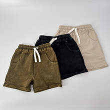 Load image into Gallery viewer, [PRE-ORDER] VINTAGE WASH SHORTS - BLACK
