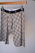 Load image into Gallery viewer, Men&#39;s Bamboo Boxers (3 Pack) | Checkerboard &amp; Faded Brown Checkerboard
