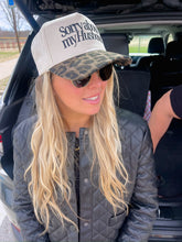 Load image into Gallery viewer, Sorry about my Husband / Wife Vintage Trucker Hat
