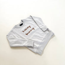 Load image into Gallery viewer, Honey Bunny Embroidered Child Comfort Crewneck
