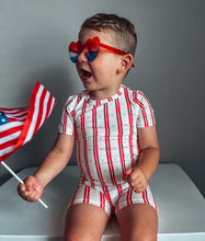 Load image into Gallery viewer, Stars &amp; Stripes 2pc Bamboo Pajamas
