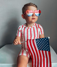 Load image into Gallery viewer, Stars &amp; Stripes 2pc Bamboo Pajamas

