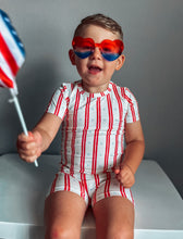 Load image into Gallery viewer, Stars &amp; Stripes 2pc Bamboo Pajamas
