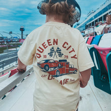 Load image into Gallery viewer, QUEEN CITY GARAGE TEE - VINTAGE CREAM
