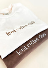 Load image into Gallery viewer, Iced Coffee Club Embroidered T-Shirt
