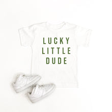 Load image into Gallery viewer, Lucky Little Dude Tee - Olive Design
