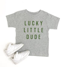 Load image into Gallery viewer, Lucky Little Dude Tee - Olive Design
