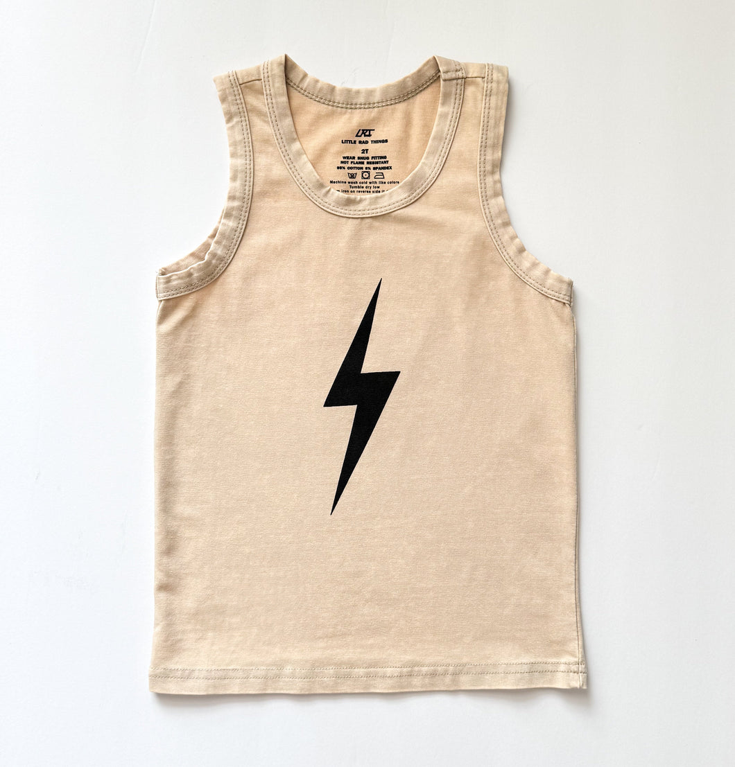 SPARK MUSCLE-TEE - GREIGE