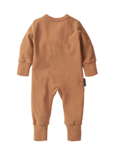 Load image into Gallery viewer, 2-Way Zip Romper - Caramel
