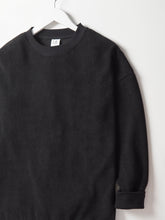 Load image into Gallery viewer, Adult Elevated Waffle Crewneck - Black
