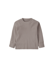 Load image into Gallery viewer, Long Sleeve Ribbed Tee - Mushroom
