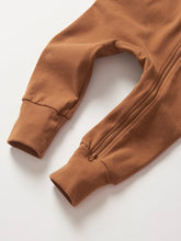 Load image into Gallery viewer, 2-Way Zip Romper- Chestnut
