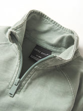 Load image into Gallery viewer, Quarter Zip Pullover - Basil Wash
