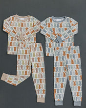 Load image into Gallery viewer, Dusty Blue Bunny Bamboo Two-piece Cozy Set
