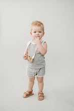 Load image into Gallery viewer, Sail Boat Stripe Terry Cloth Short Set
